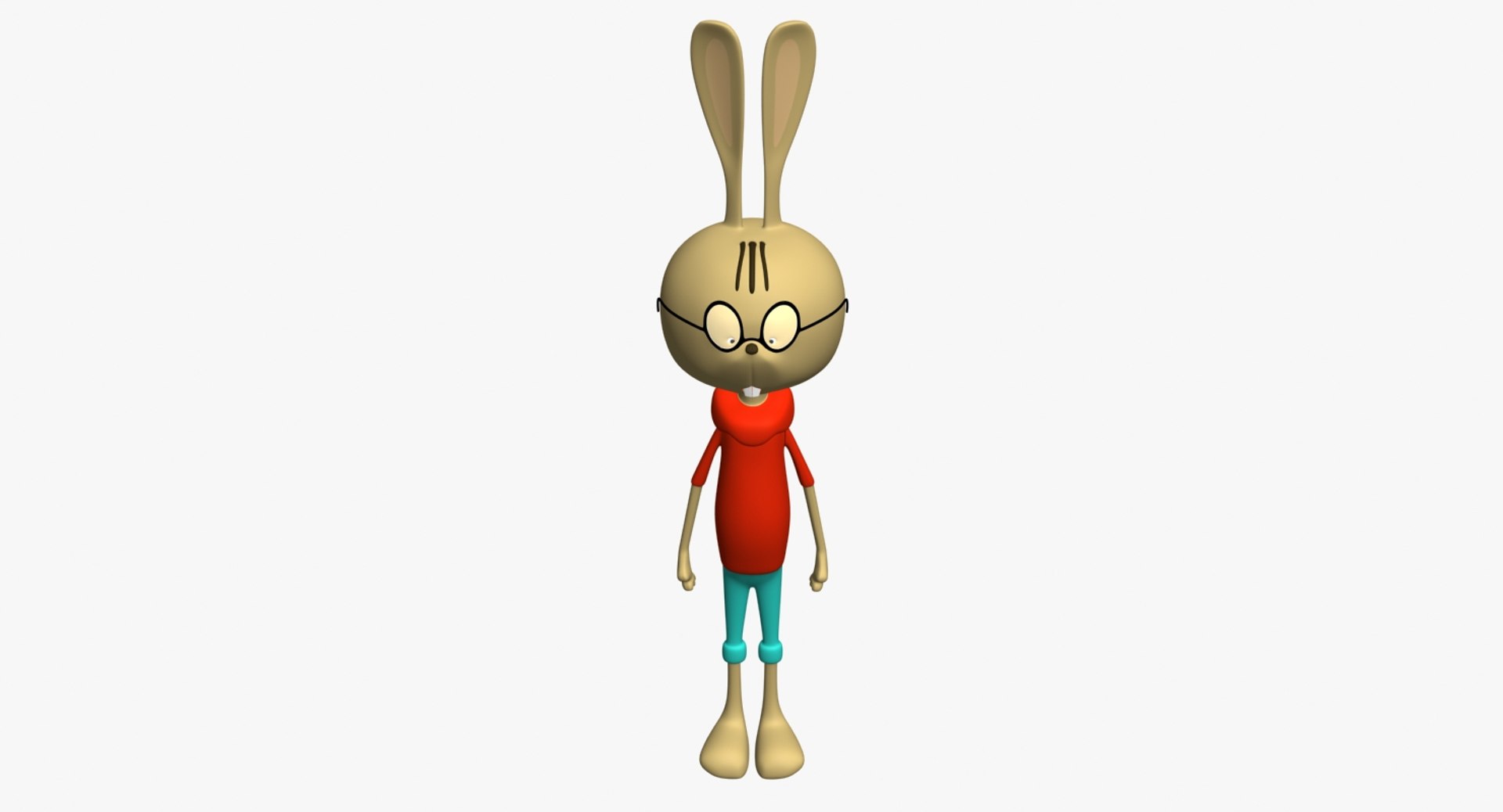 3d Model Cartoon Rabbit