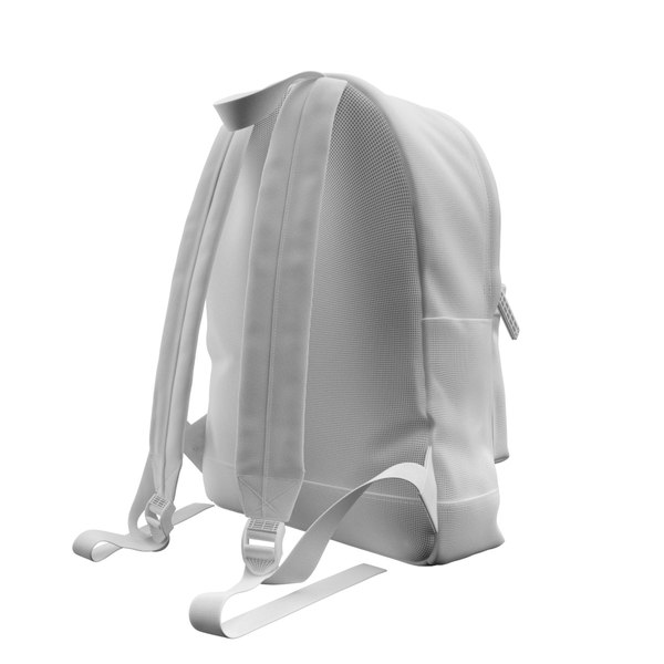 Casual cotton backpack 3D model TurboSquid 1153384