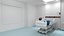Sanfine Patient Room With Hospital Bed Blue Floor model