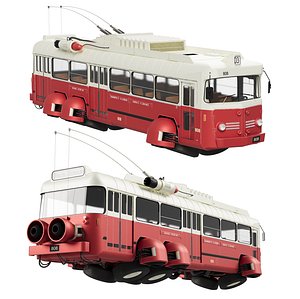 Sci-Fi Trolleybus Berliet Vetra VA3 B2