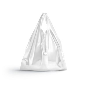 T-shirt plastic bag stand 3D