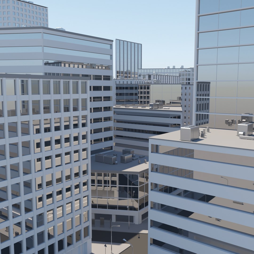 3d Model City Cityscape