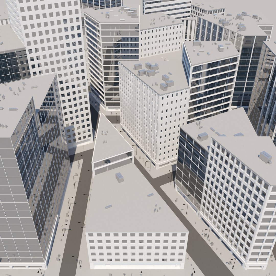 3d Model City Cityscape