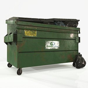 dumpster garbage bags 3D