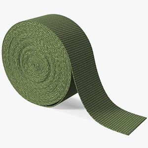 Webbing Belt Strap Roll Green