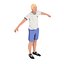Leg Twist Touch Exercise Man Animation