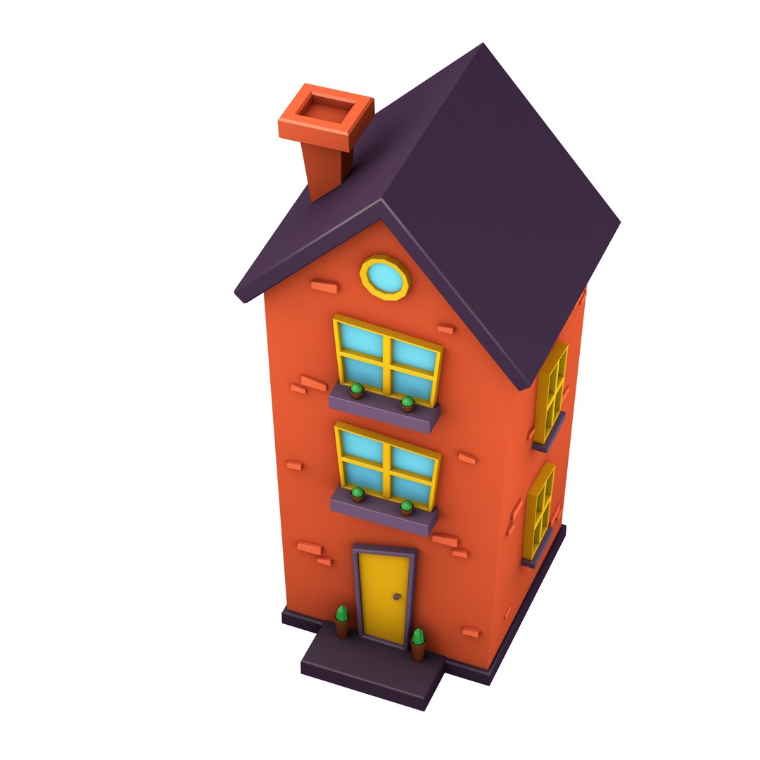 3D Cartoon House Model - TurboSquid 1412798