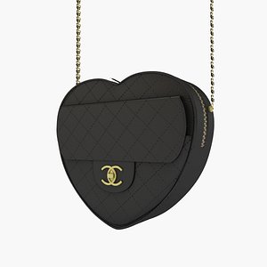 Chanel Heart Bag Pink 3D model