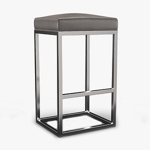 Reese Leather Bar Stool