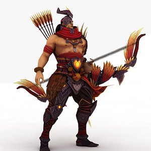 Hou YI warrior 3D model