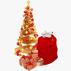 Modern Christmas Tree and Gifts Collection V1