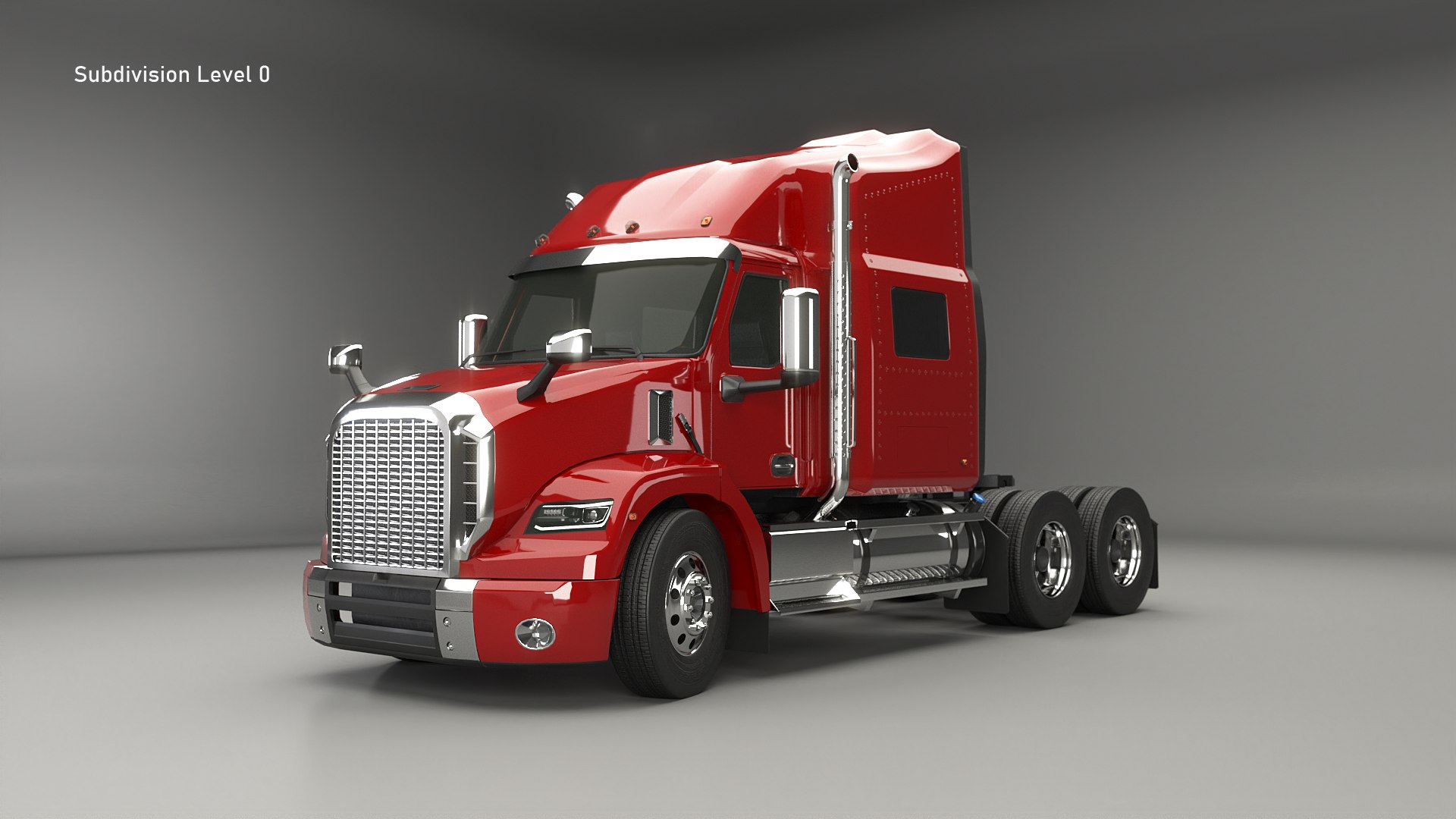 3D Generic Semi Truck Sleeper Cab - TurboSquid 2166453
