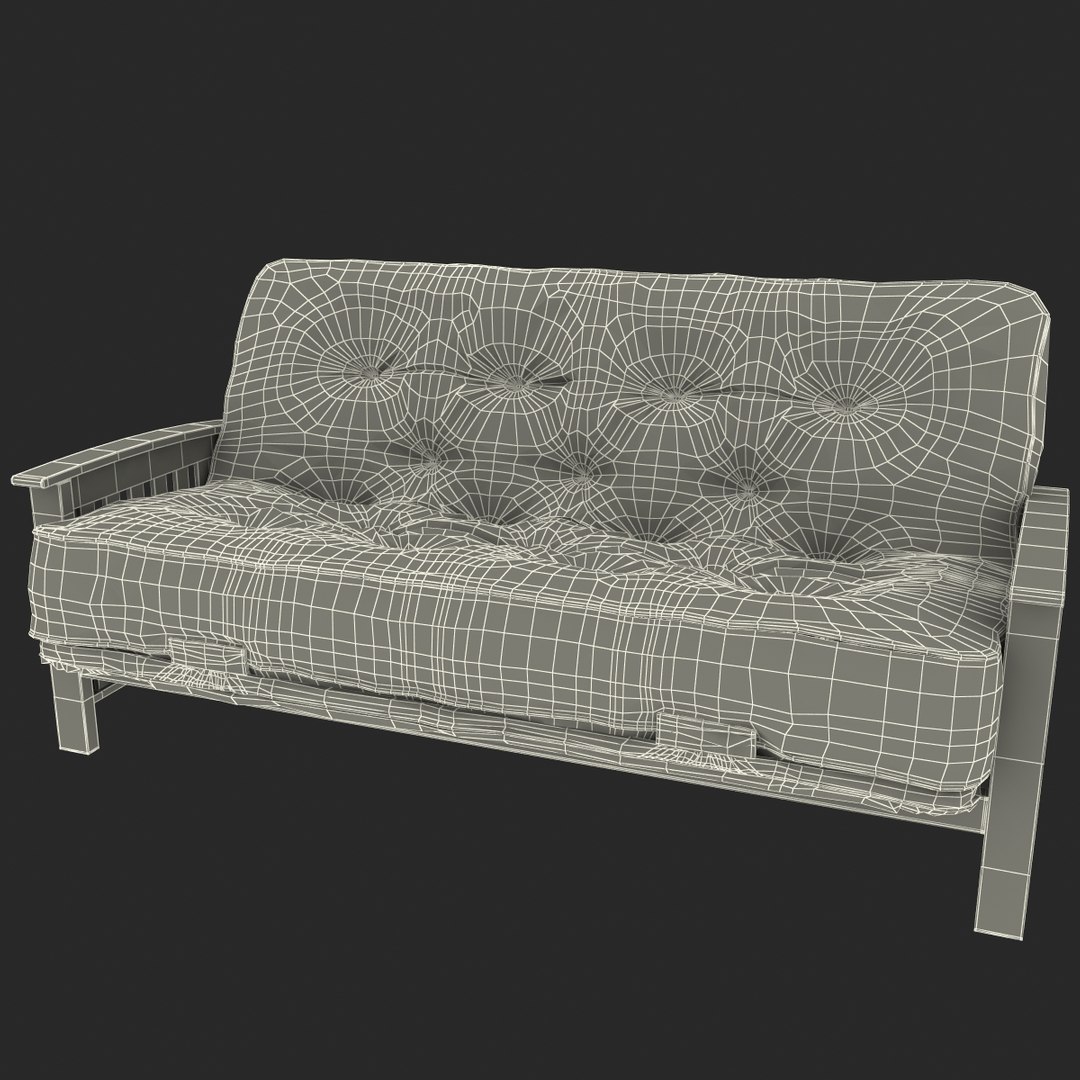 sofa futon 3d model