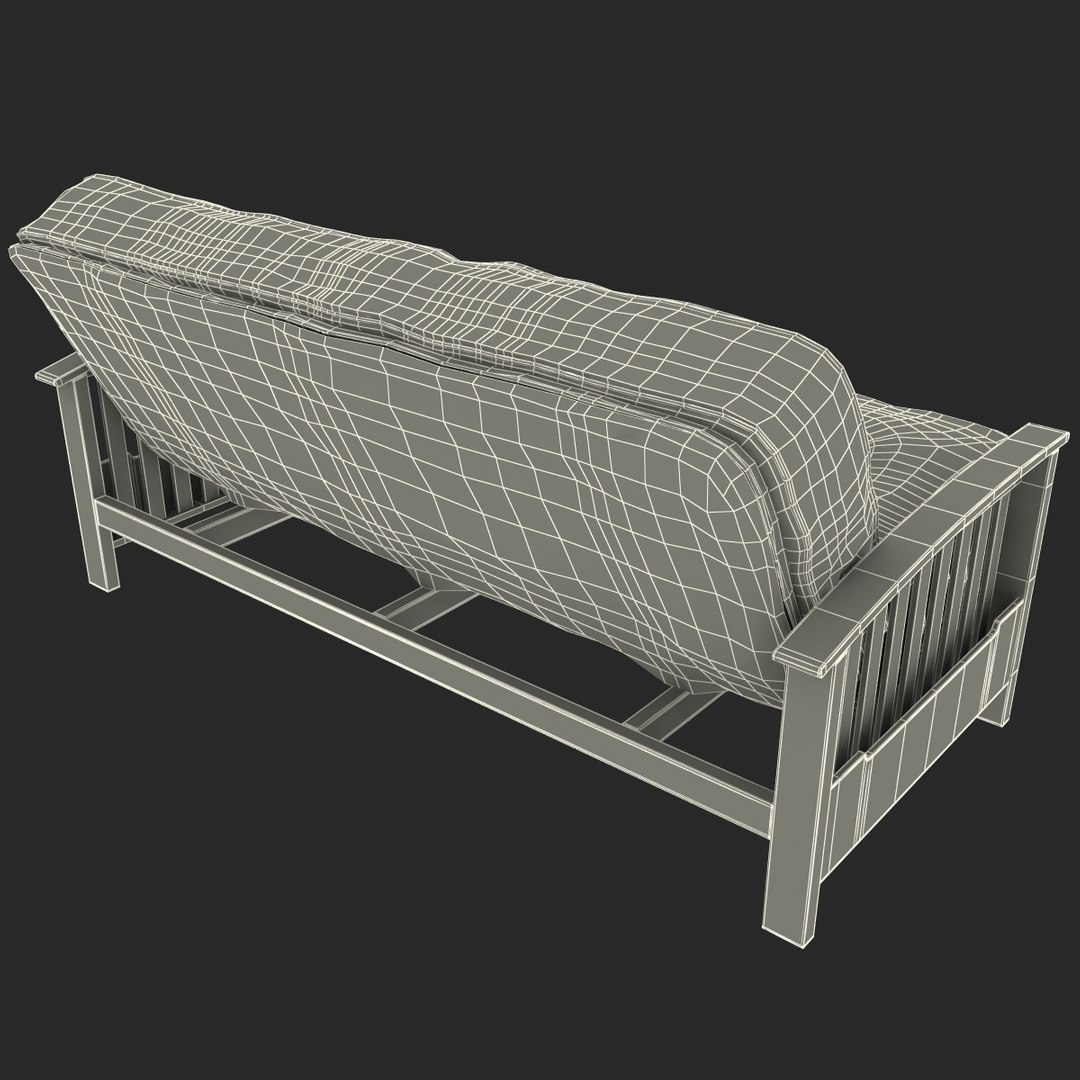 sofa futon 3d model