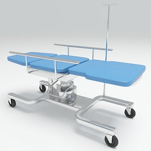 3D Hospital Stretcher model