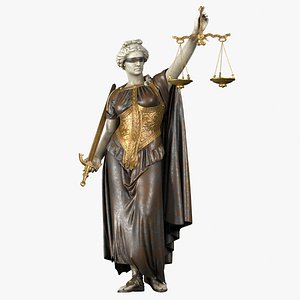 3D lady justice