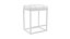 Tabouret de bar en cuir capitonné Reese