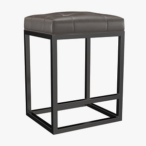 Reese Tufted Leather Counter Stool