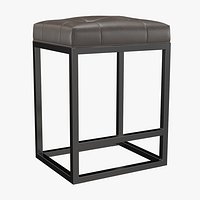 Reese Tufted Leather Counter Stool