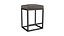 Tabouret de bar en cuir capitonné Reese