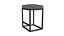 Tabouret de bar en cuir capitonné Reese