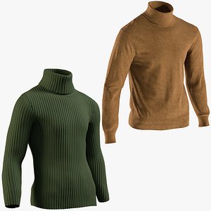 3D realistic men s pullovers model