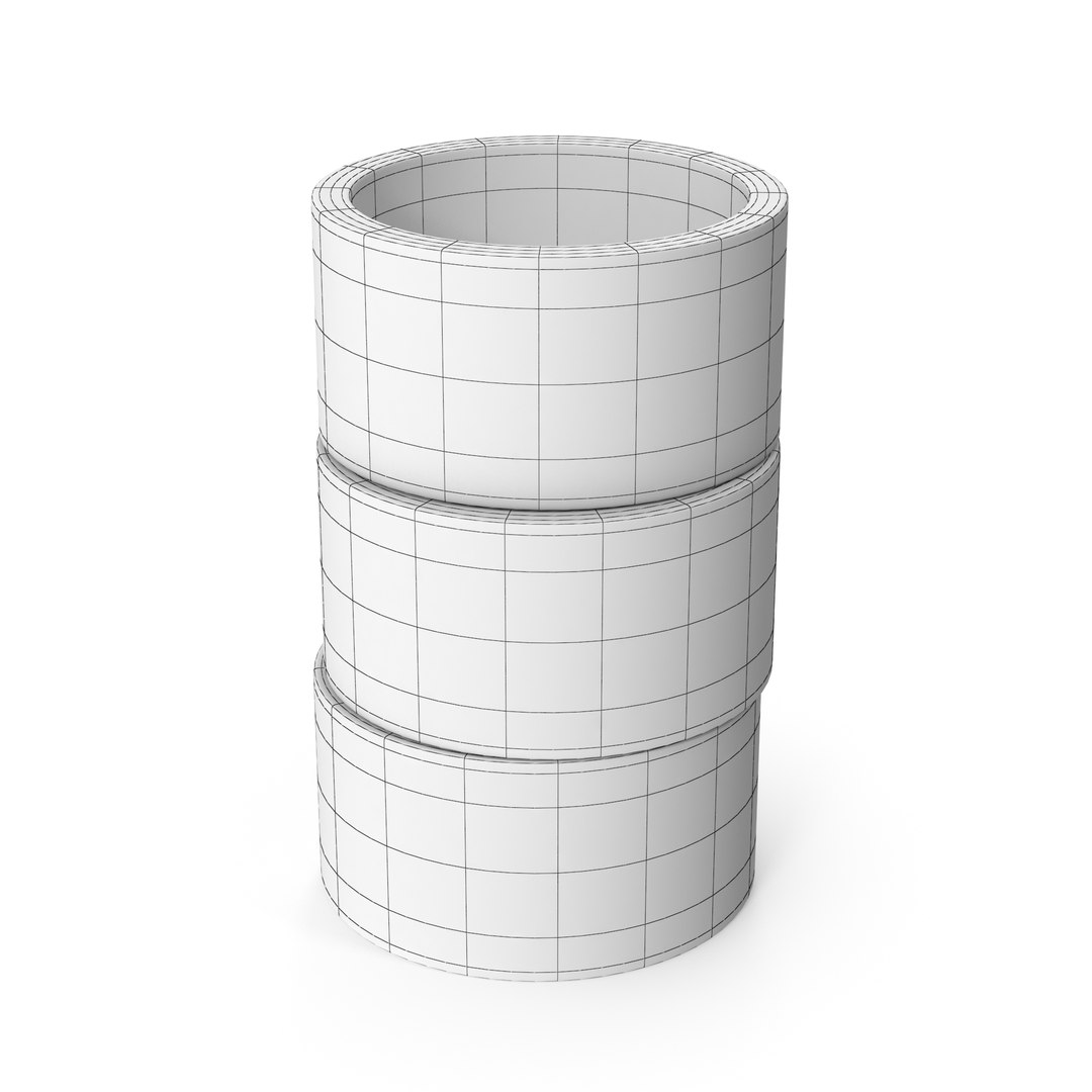 Concrete Rings 3D Model - TurboSquid 2070866