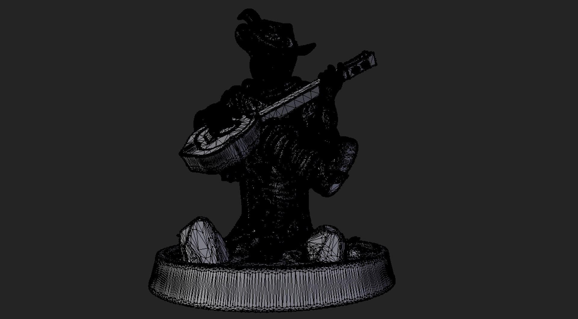 Music Man Statue 3D Model TurboSquid 1700925