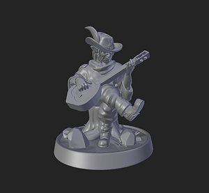 music man statue 3D model