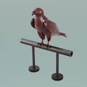 House Decoration Eagle Wood Statue 3D