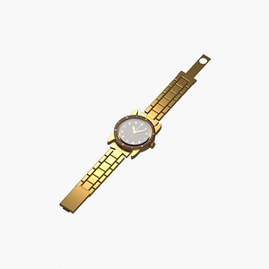 Modular Wristwatch - Assembled and Exploded Views 3D model