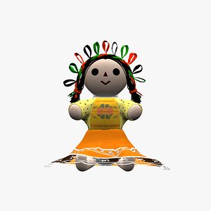 3D model mexican doll lele