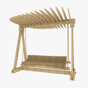 Parametric Wooden Park Bench and Swing