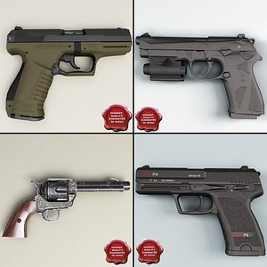 Low Poly Pistols Collection V1