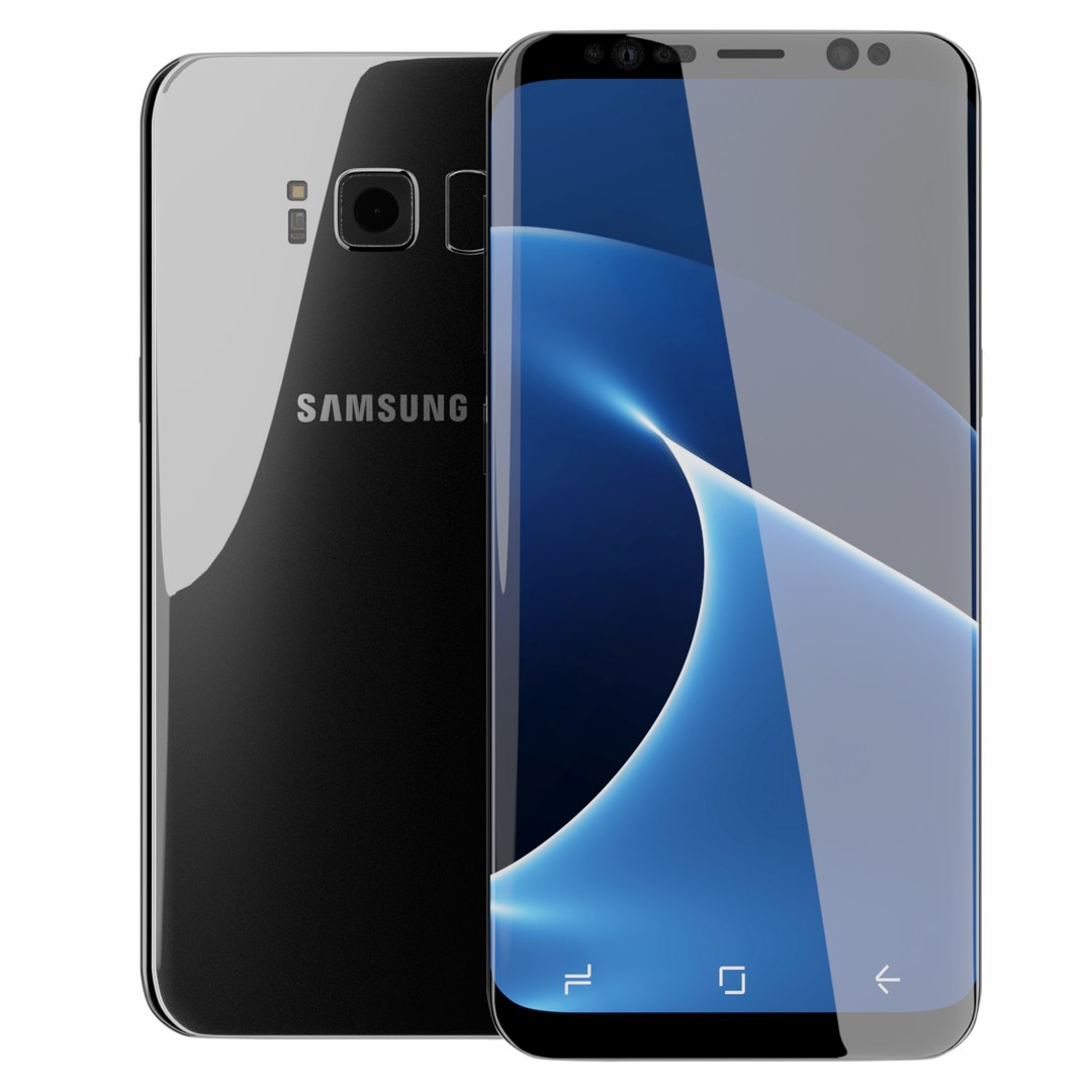 三星galaxy s8 plus3d模型 - turbosquid 1134826