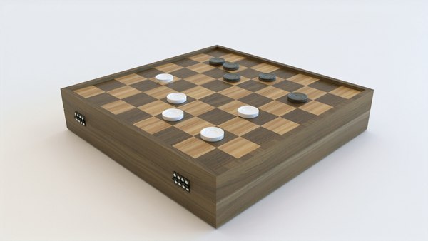 3D Checkers Draughts Game model - TurboSquid 1727736