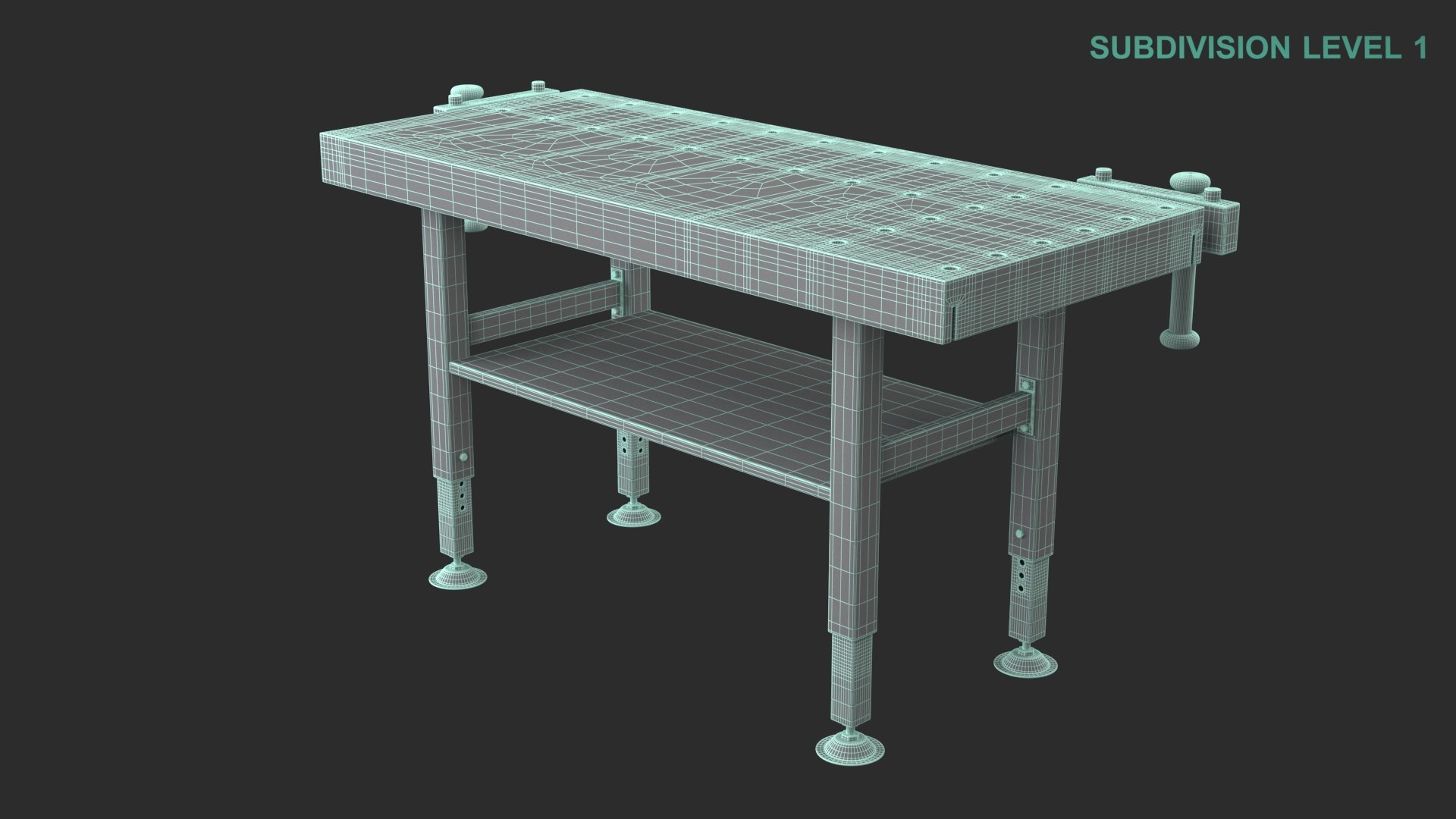 Workbench 3D model https://p.turbosquid.com/ts-thumb/E5/QtDJKy/KT/wireframe0006/jpg/1675147736/1920x1080/fit_q87/942dc5c479363e3666364256de6e9e0534ef2a24/wireframe0006.jpg