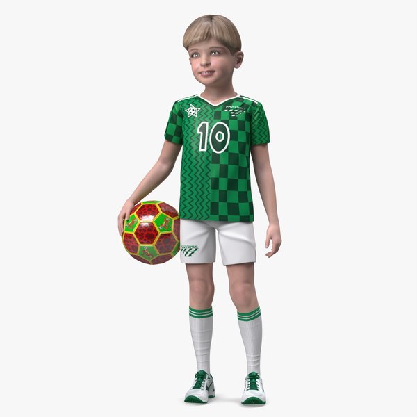 3D Realistic Child Boy Sport Style model