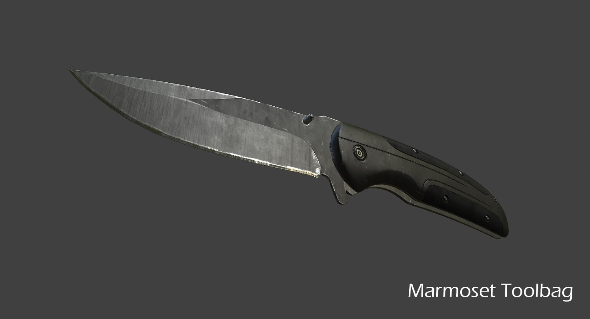 3d Model Knife Pbr Unity