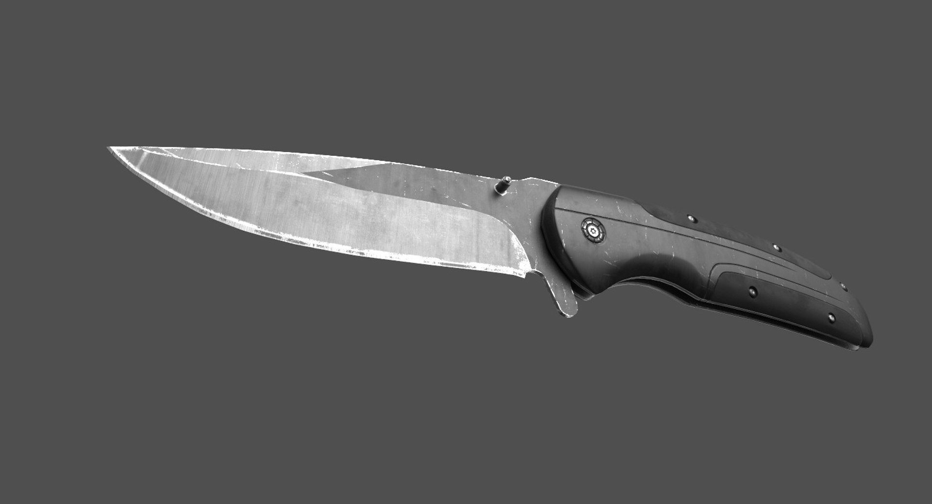 3d Model Knife Pbr Unity