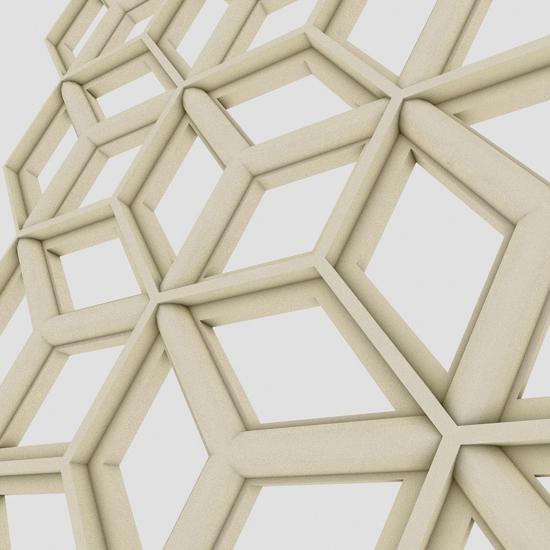3D Hexagon Panel - TurboSquid 1454243