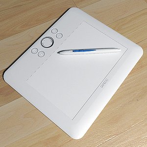 3d wacom bamboo fun medium model