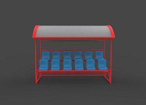 Smart Bleachers 3D model