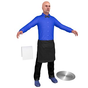 3D waiter tray model