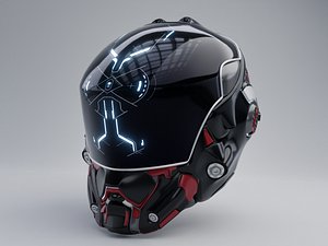 scifi helmet model