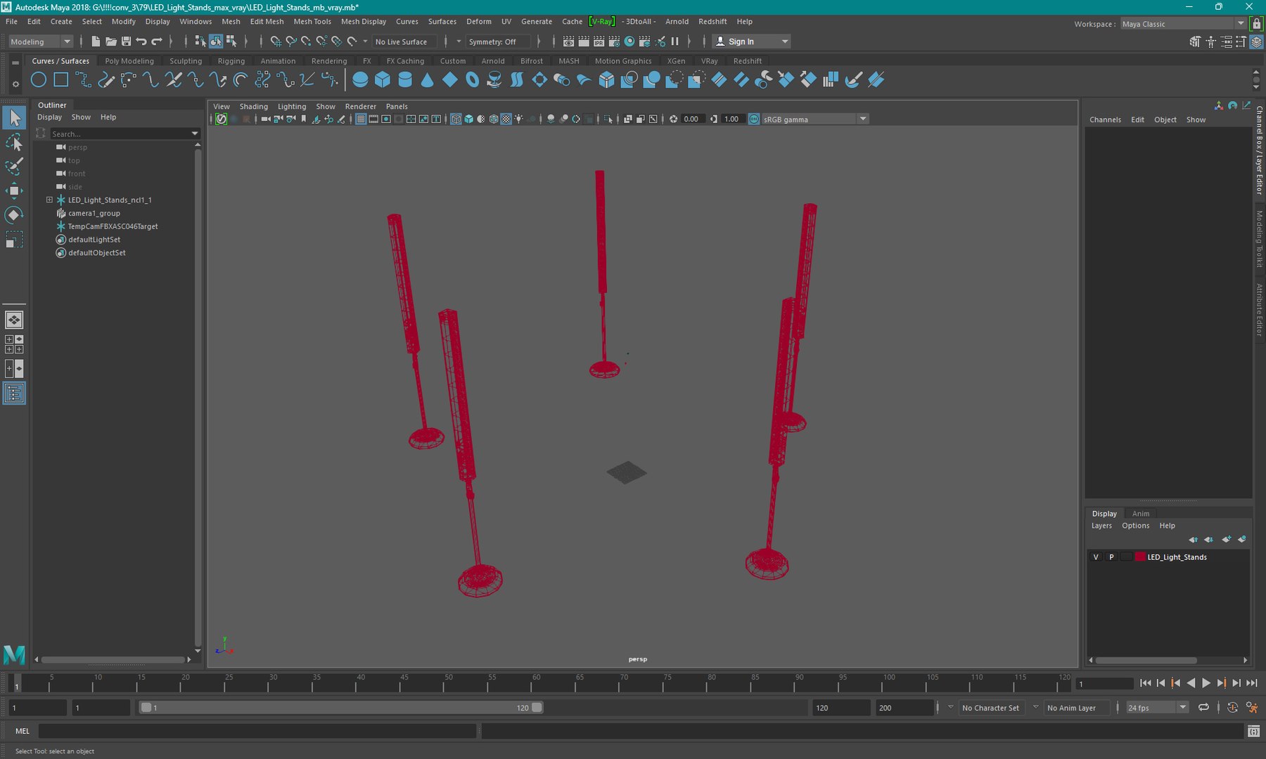 LED Light Stands 3D - TurboSquid 2330697