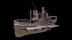 Professional Model Ship 3D cartoon ship 3D model