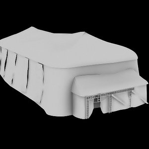 shanty tent town 3d model