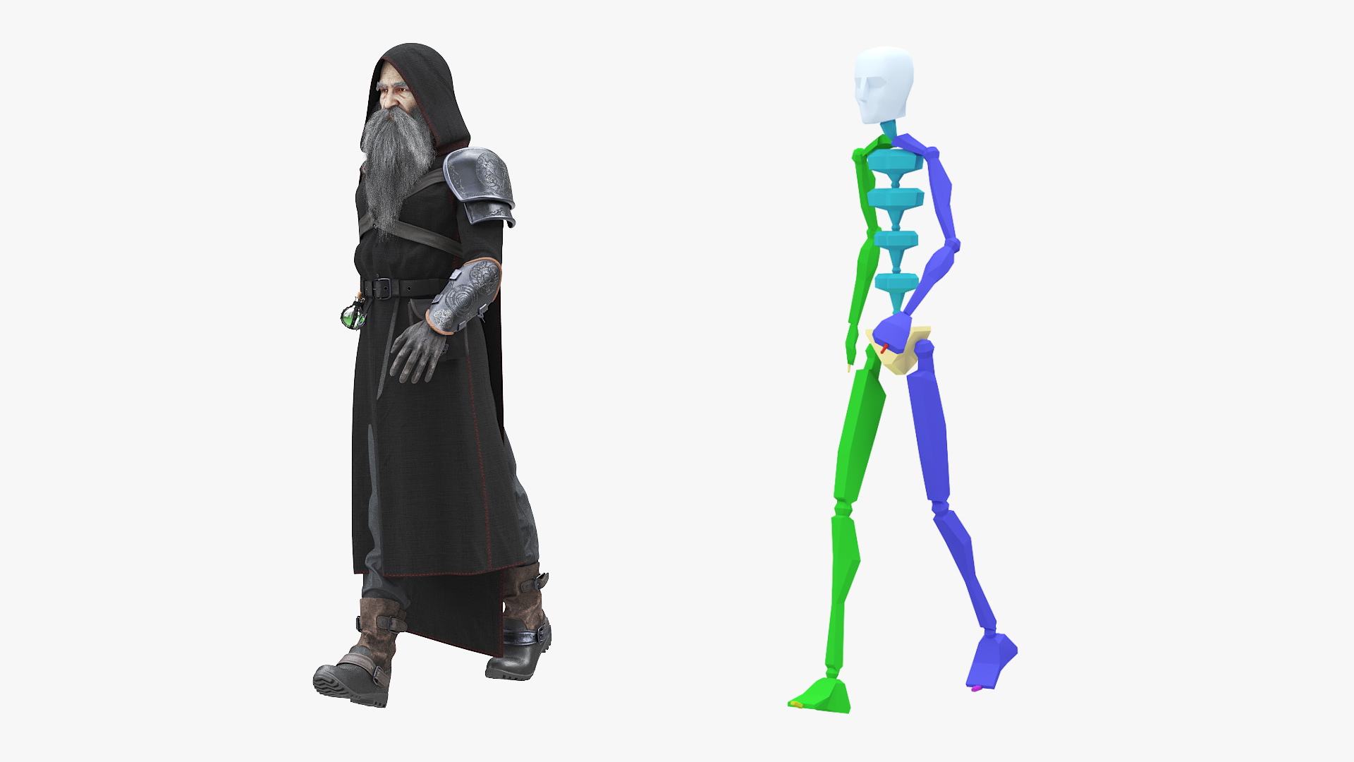 3D Character Dark Wizard Rigged - TurboSquid 2498981
