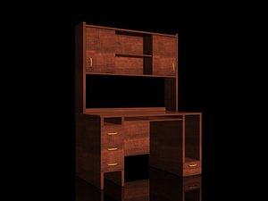3d wooden table